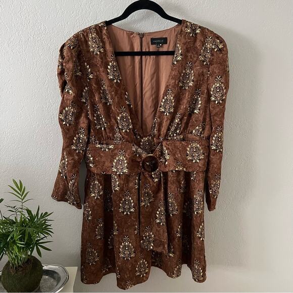 Revolve Majorelle Violeta Mini Dress in Arabian Copper - Picture 3 of 7